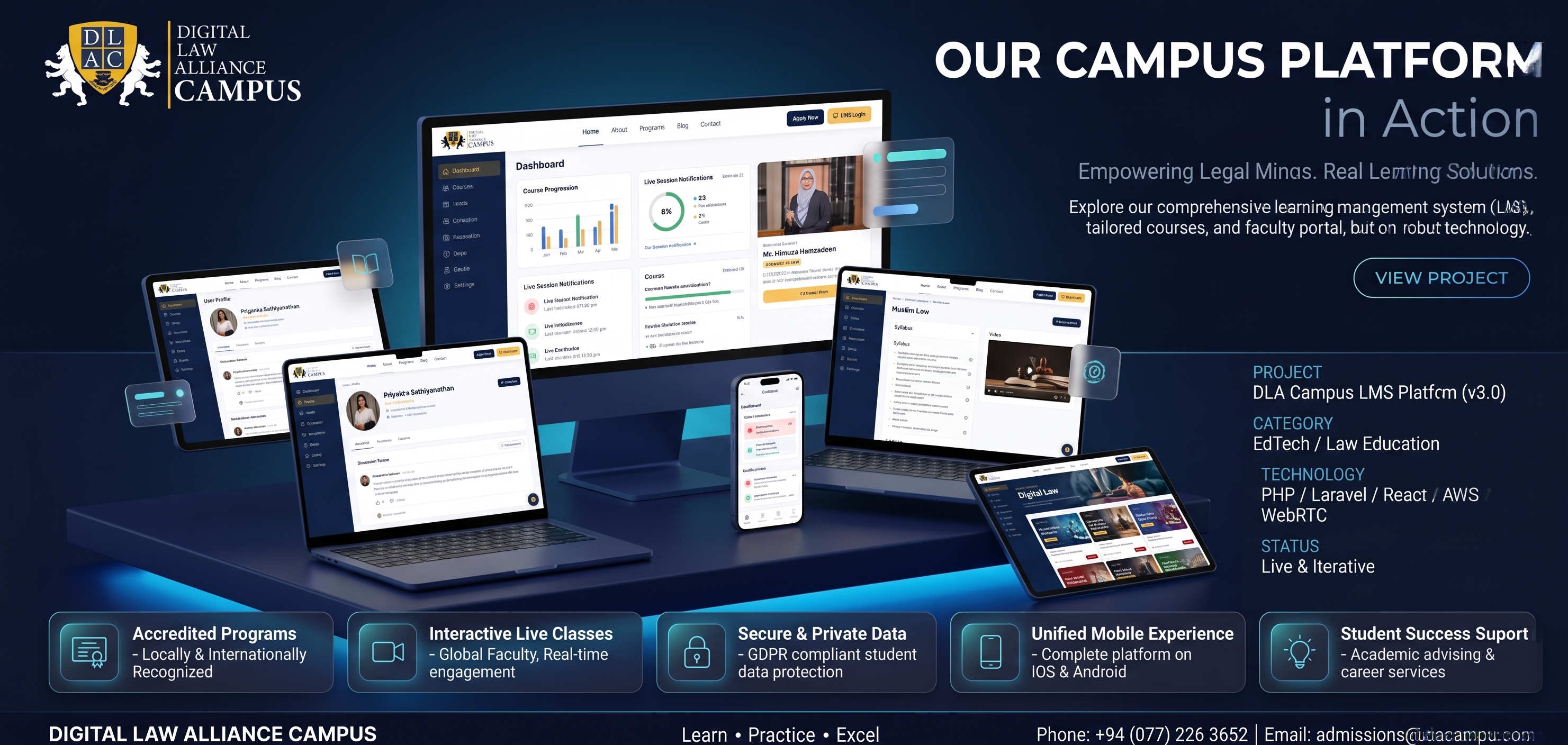 Digital Law Alliance Campus interface