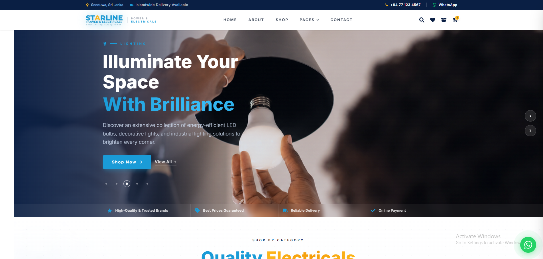 Starline Electricals interface